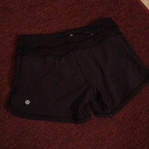 Black lululemon shorts